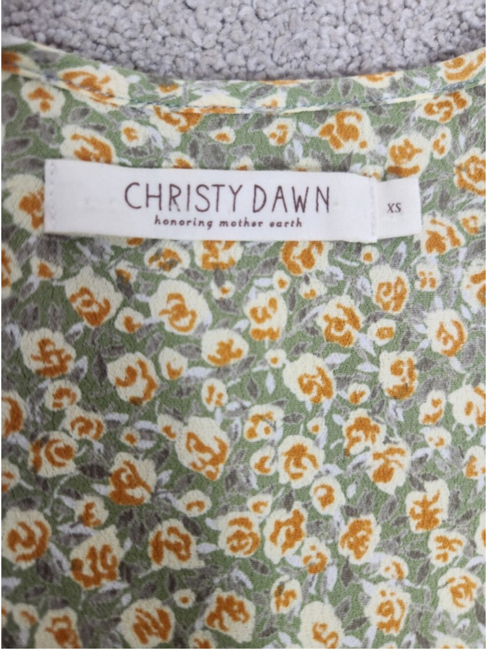 Christy Dawn Augusta Wrap Dress Rose Garden Size XS Adjustable Fit Cottagecore - Picture 11 of 16